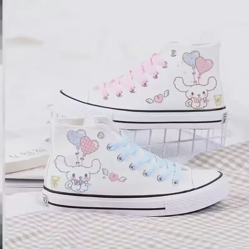 Anime Flats - Kuromi & My Melody Print Canvas Sneakers - 1 / 39 - Anime - Shoes - 3 - 2024