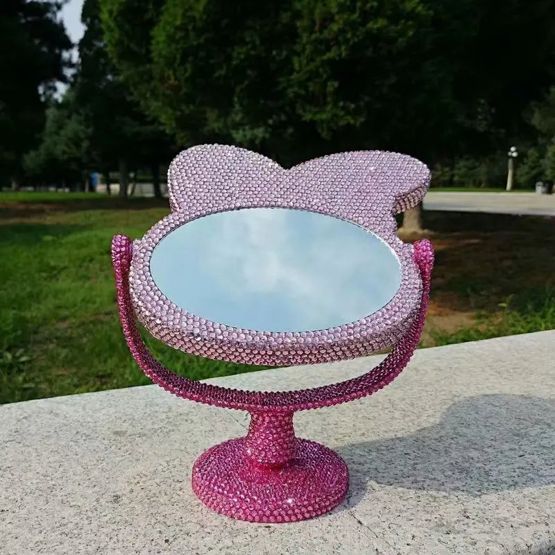 My Melody Rhinestone Bling Makeup Mirror - Stationary & More - Mirrors - 4 - 2024