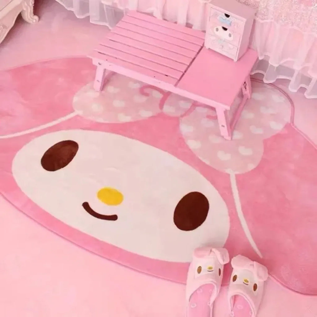 My Melody Shaped Plush Rug for Kids Room - Harajuku Style - Accessories - 3
