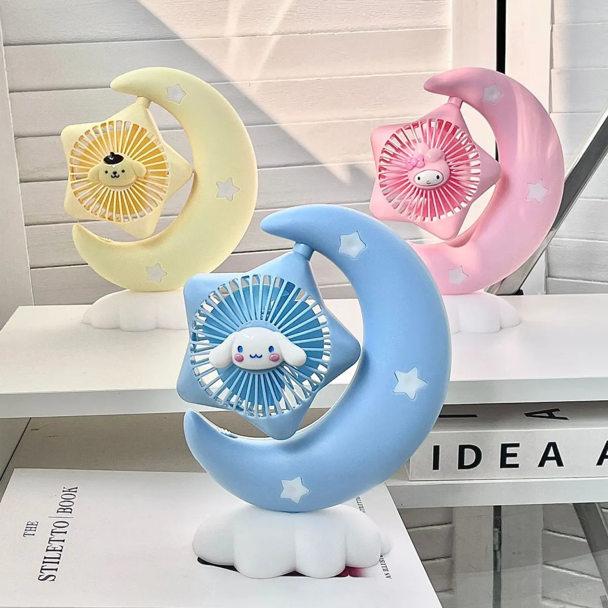 Cinnamoroll & My Melody USB Rechargeable Fan - TikTok Favorites - Stationery - 2