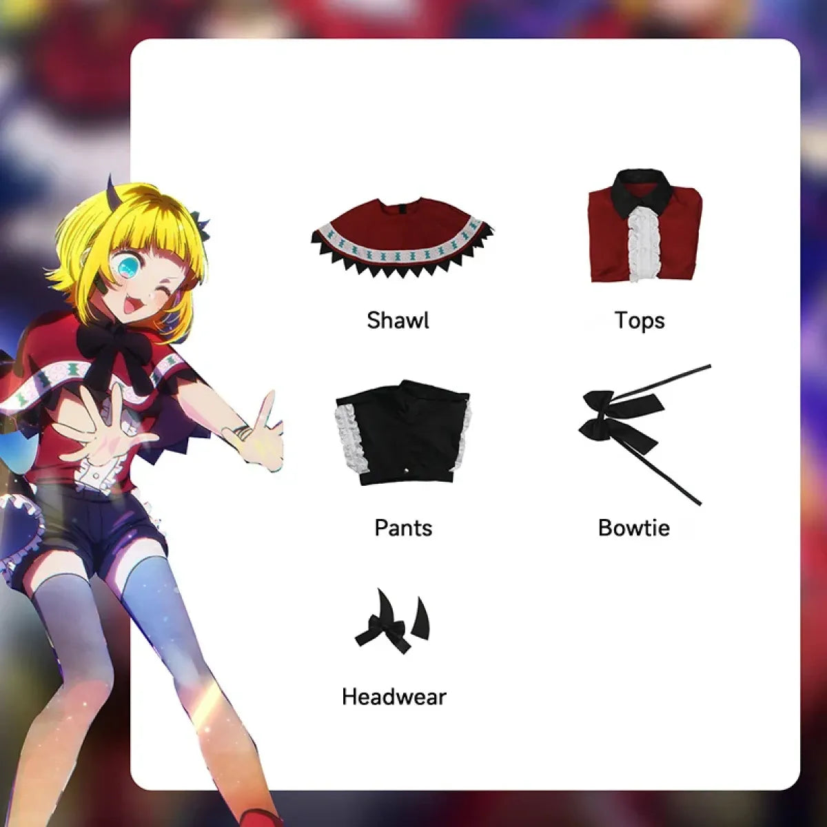 Mem Cho Oshi no Ko Cosplay Costume Set - Anime - Cosplay - 4