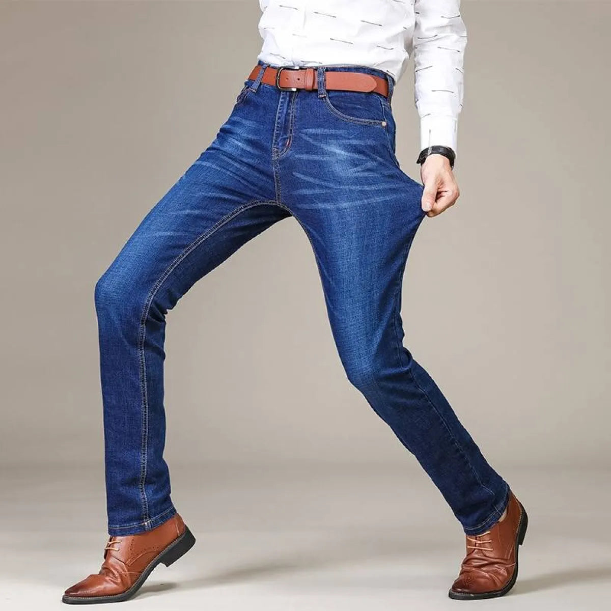 Men’s Blue Denim Classic Denim - Men’s Clothing & Accessories - 5