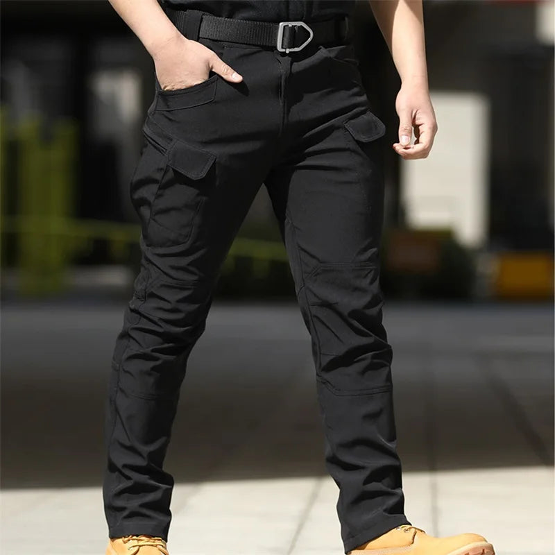 Men’s Cargo Pants – Waterproof Multi-Pocket Casual Trousers - Black / United States / M - Bottoms - Pants - 2024