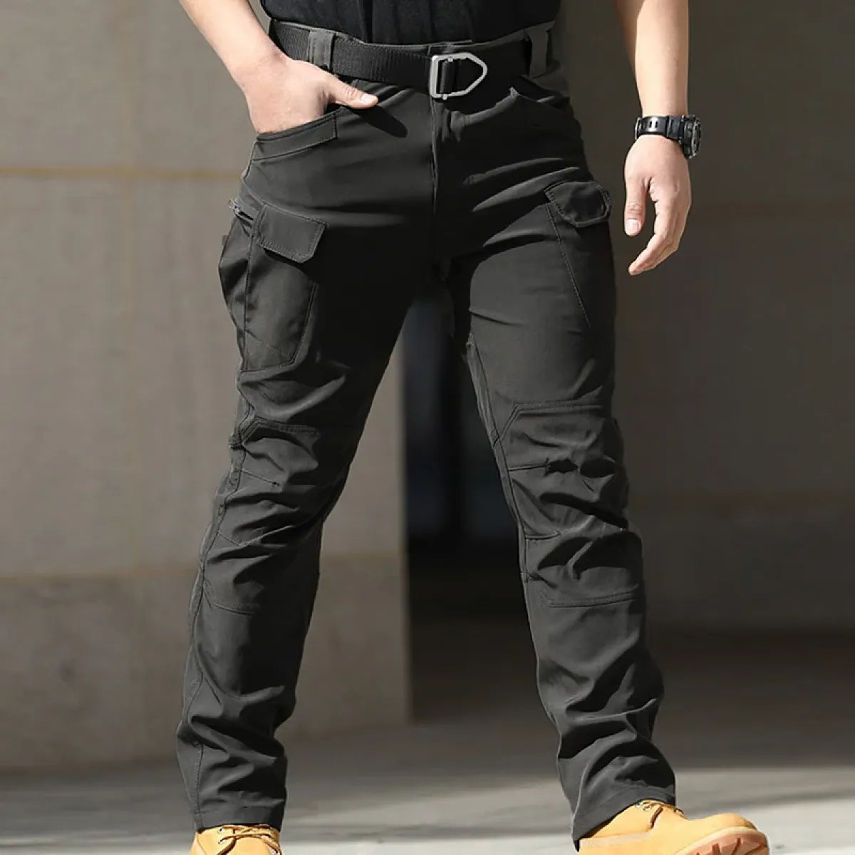 Men’s Cargo Pants – Waterproof Multi-Pocket Casual Trousers - Bottoms - Men’s Pants - 1