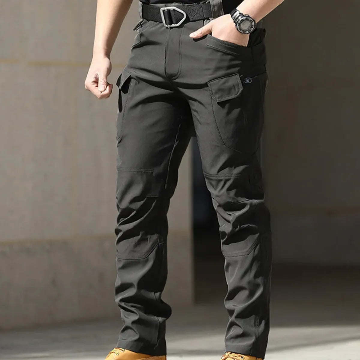 Men’s Cargo Pants – Waterproof Multi-Pocket Casual Trousers - Bottoms - Men’s Pants - 4
