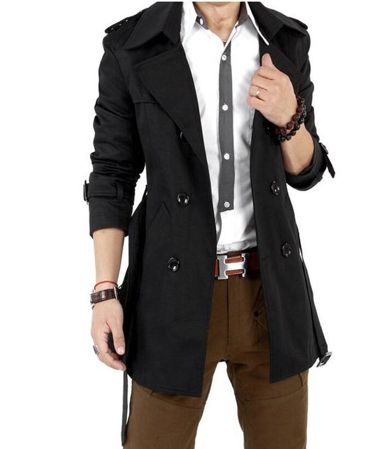 Button Military Uniform Coat - Black / L - Men’s Clothing & Accessories - Coats & Jackets - 6 - 2024