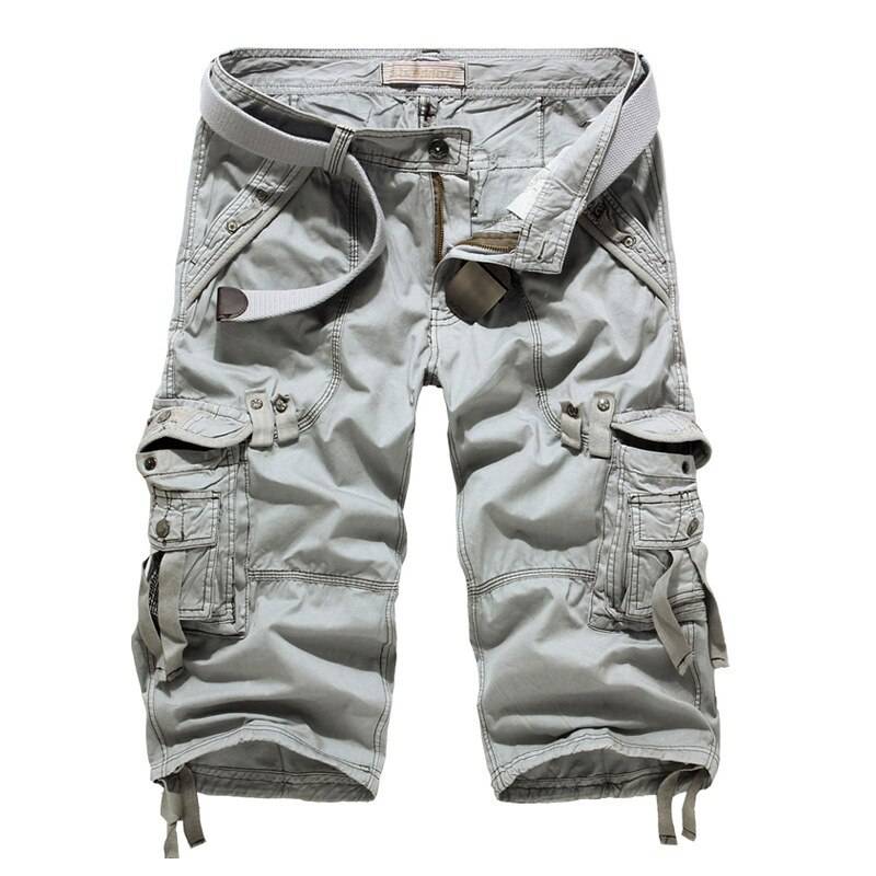 Patterned Art Textile Shorts - Light Gray / 30 - Men’s Clothing & Accessories - Shorts - 17 - 2024