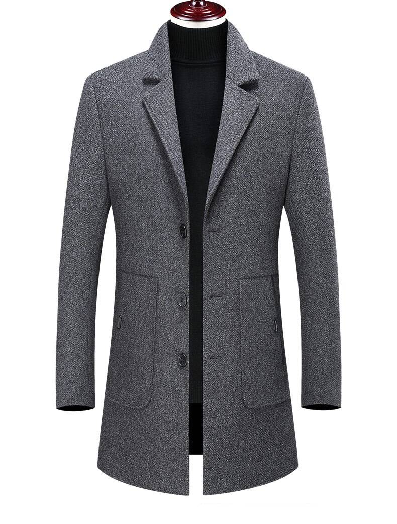 Plaid Button Coat - Men’s Clothing & Accessories - Coats & Jackets - 8 - 2024