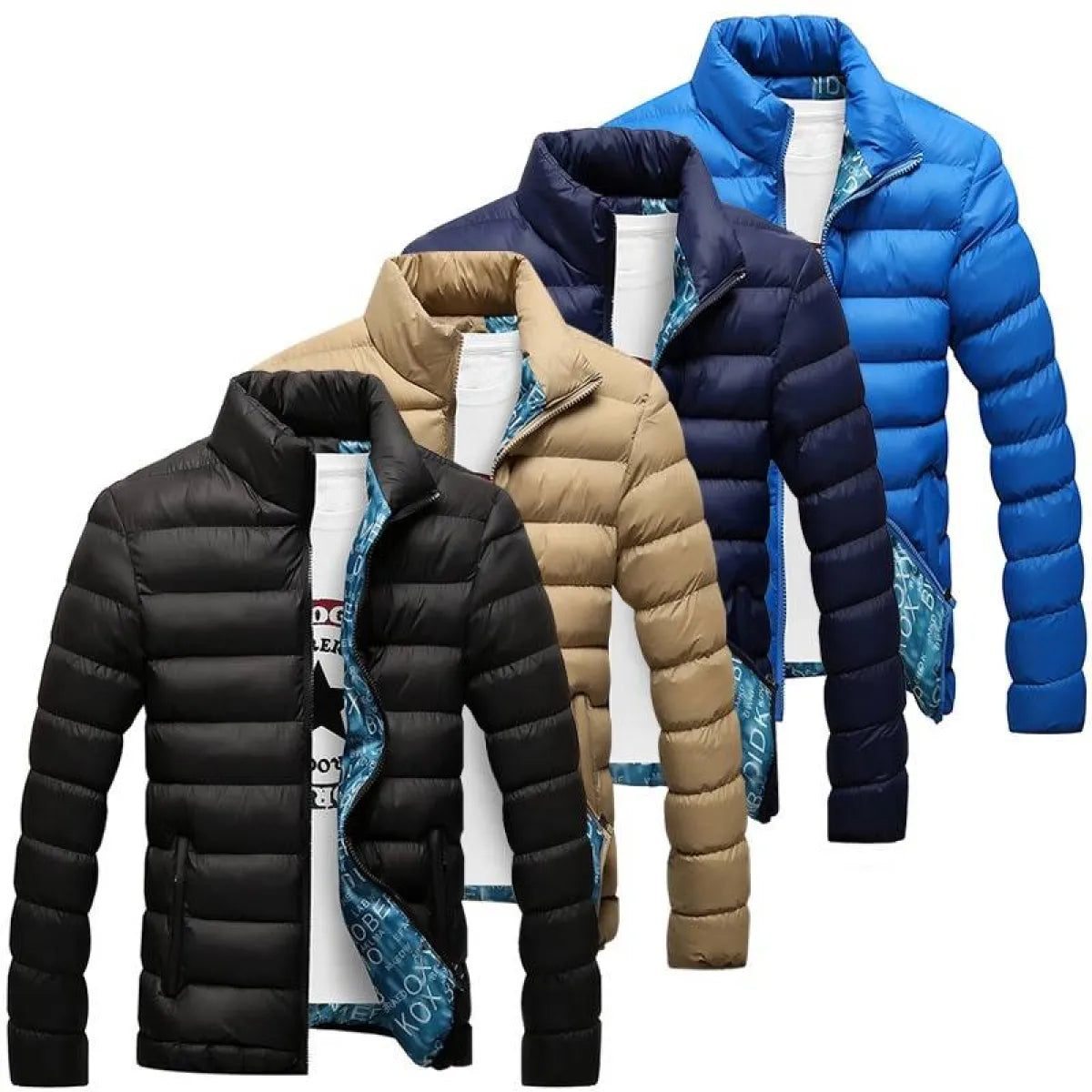 Men’s Quilted Warm Jacket - Jackets & Coats - 1