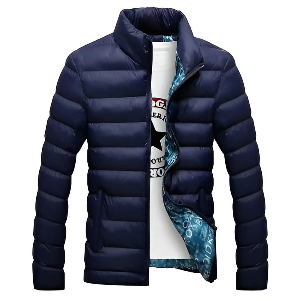 Men’s Quilted Warm Jacket - Jackets & Coats - 12