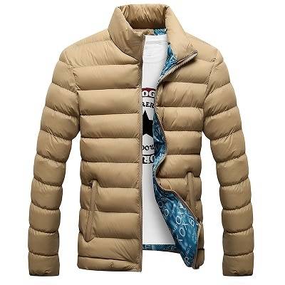 Men’s Quilted Warm Jacket - Khaki / XXXL - Jackets & Coats - Coats & Jackets - 14 - 2024