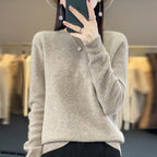 Merino Wool Round Neck Slim Pullover Sweater - Sweaters - Sweater / Pullover - 4