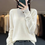 Merino Wool Round Neck Slim Pullover Sweater - Sweaters - Sweater / Pullover - 16