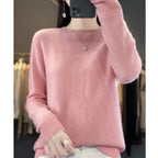 Merino Wool Round Neck Slim Pullover Sweater - Sweaters - Sweater / Pullover - 15