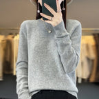 Merino Wool Round Neck Slim Pullover Sweater - Sweaters - Sweater / Pullover - 7