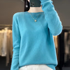 Merino Wool Round Neck Slim Pullover Sweater - Sweaters - Sweater / Pullover - 5