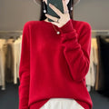 Merino Wool Round Neck Slim Pullover Sweater - Sweaters - Sweater / Pullover - 14