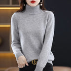 Elegant Merino Wool Turtleneck Sweater - Sweaters - Sweater / Pullover - 3