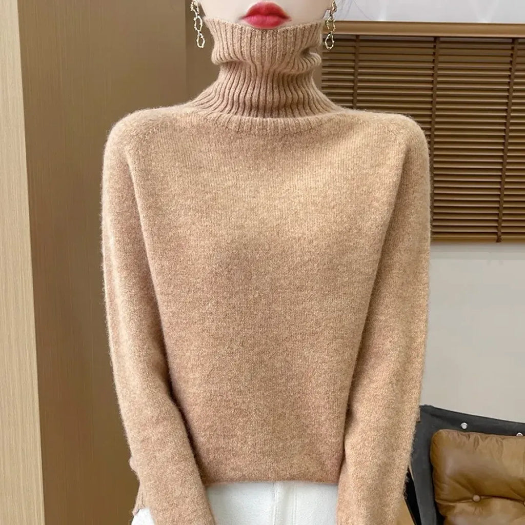 Merino Wool Turtleneck Thermal Sweater - Sweaters - Sweater / Pullover - 16