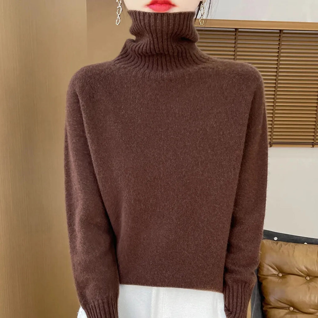 Merino Wool Turtleneck Thermal Sweater - Sweaters - Sweater / Pullover - 15