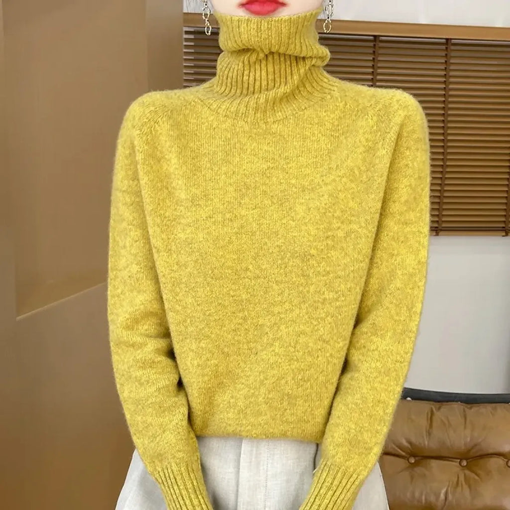 Merino Wool Turtleneck Thermal Sweater - Sweaters - Sweater / Pullover - 18