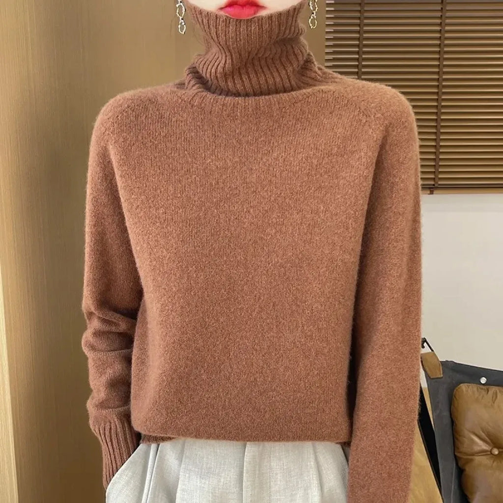 Merino Wool Turtleneck Thermal Sweater - Sweaters - Sweater / Pullover - 9