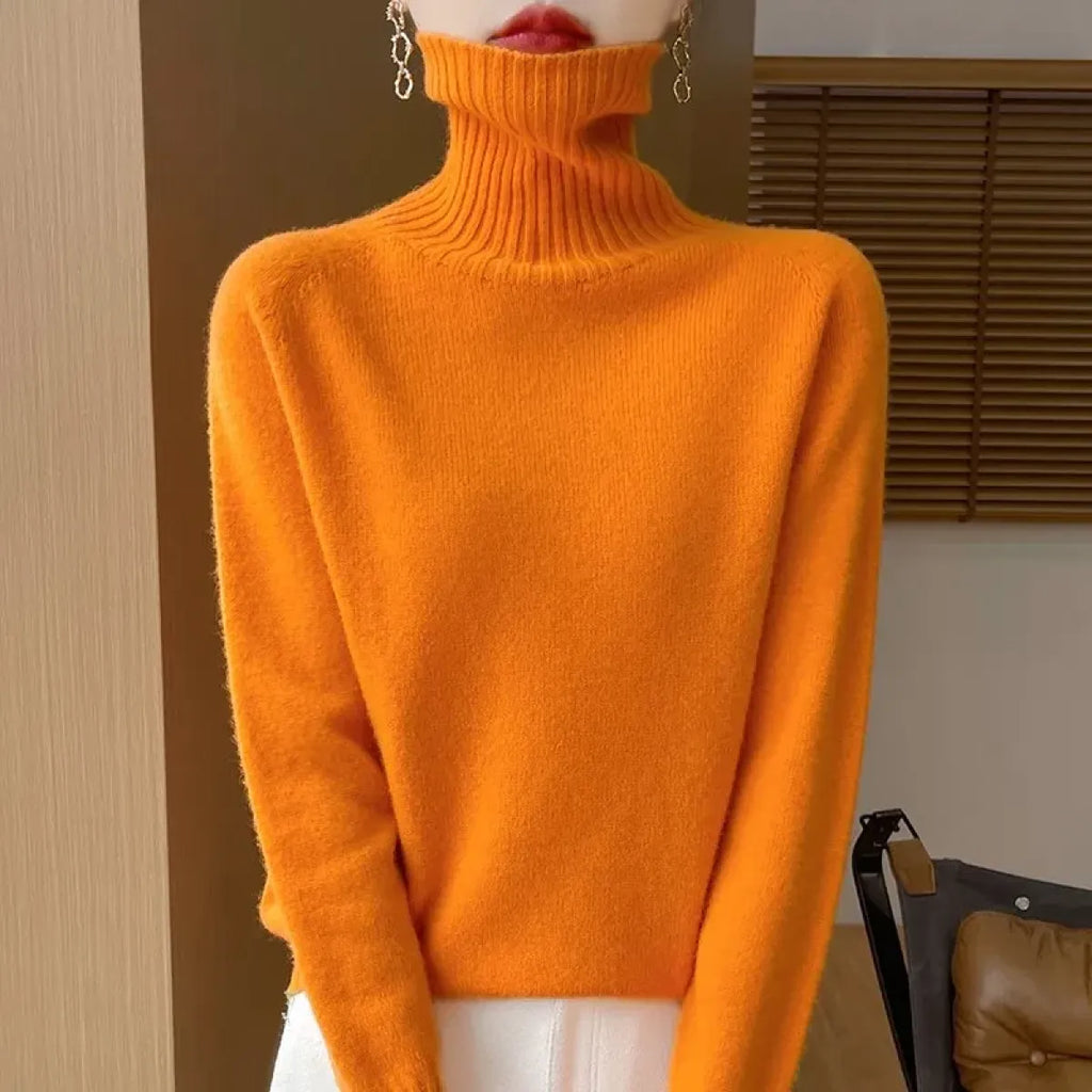 Merino Wool Turtleneck Thermal Sweater - Sweaters - Sweater / Pullover - 14