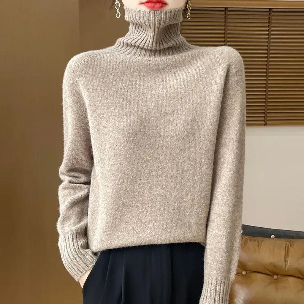 Merino Wool Turtleneck Thermal Sweater - Sweaters - Sweater / Pullover - 20