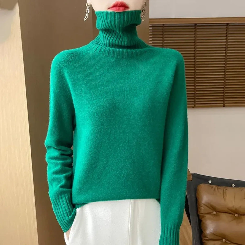 Merino Wool Turtleneck Thermal Sweater - Sweaters - Sweater / Pullover - 8