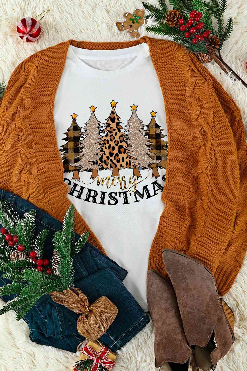 MERRY CHRISTMAS Graphic T-Shirt - T-Shirts - Shirts & Tops - 3 - 2024