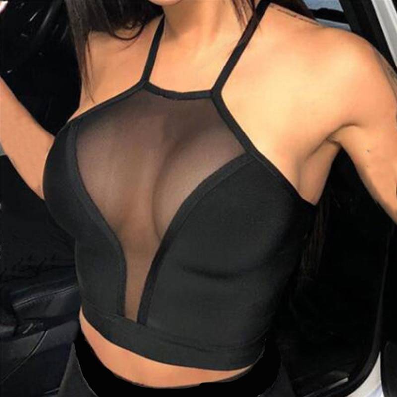 Mesh Crop Top - Women’s Clothing & Accessories - Shirts & Tops - 1 - 2024