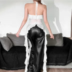 Fairycore Ruffle Mesh Halter Top - Women’s - Tops - 4