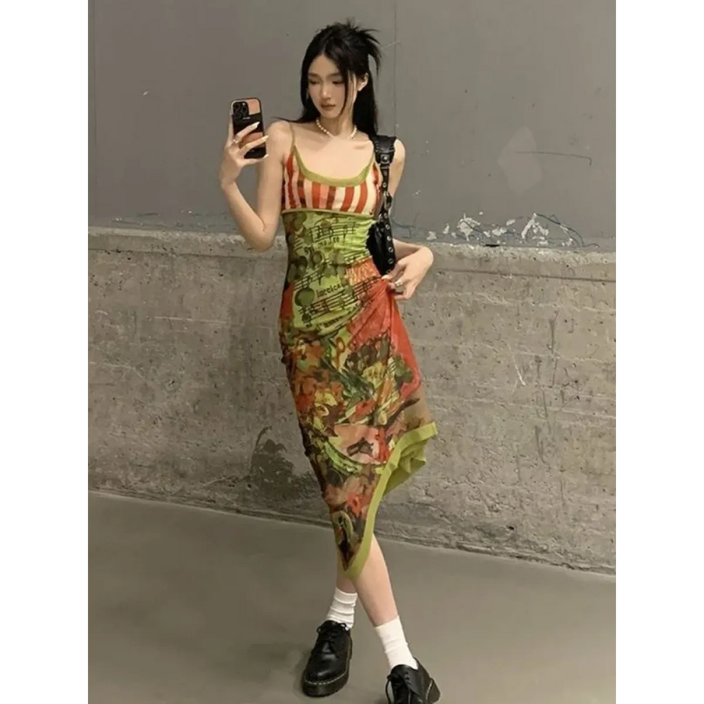Harajuku Fairycore Backless Asymmetrical Dress - All Dresses - Midi Dress - 5