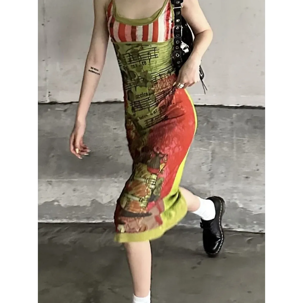 Harajuku Fairycore Backless Asymmetrical Dress - All Dresses - Midi Dress - 4