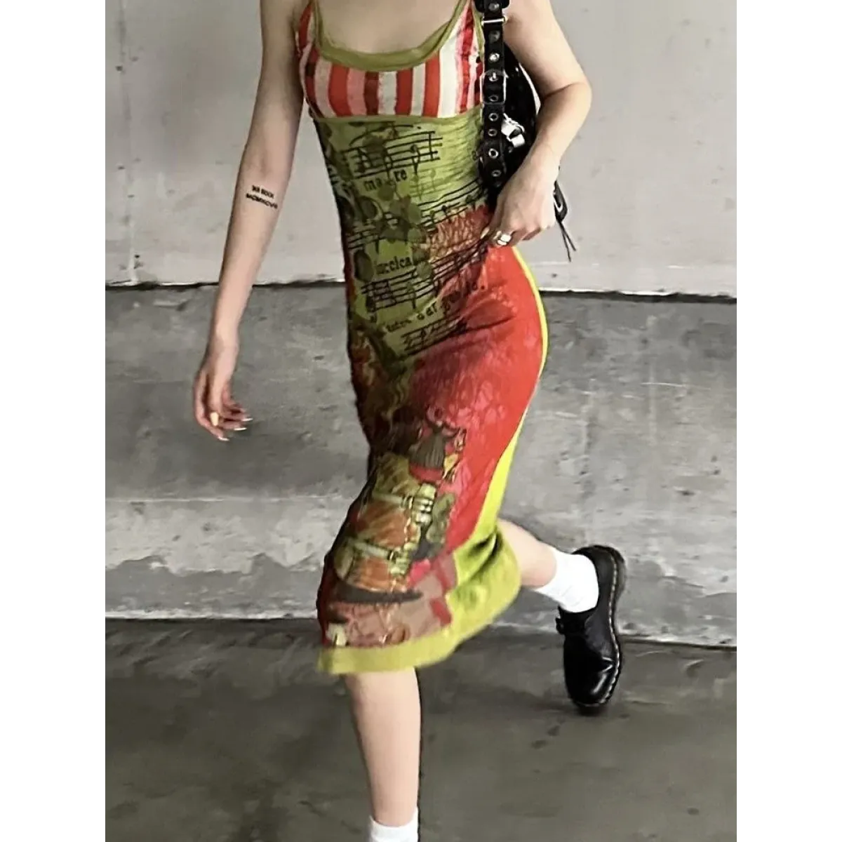 Harajuku Fairycore Backless Asymmetrical Dress - All Dresses - Midi Dress - 4