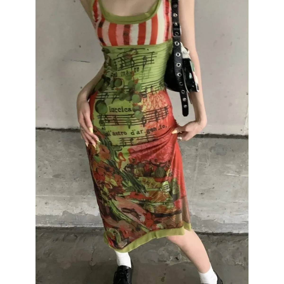 Harajuku Fairycore Backless Asymmetrical Dress - All Dresses - Midi Dress - 3