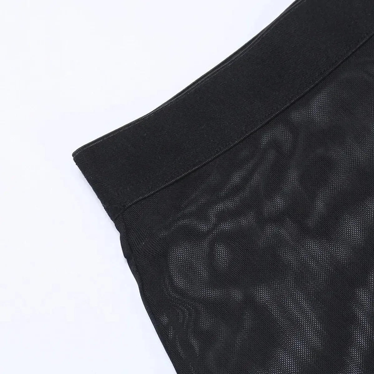 Punk Gothic Eyelet Mesh Skirt - Bottoms - Skirts - 20