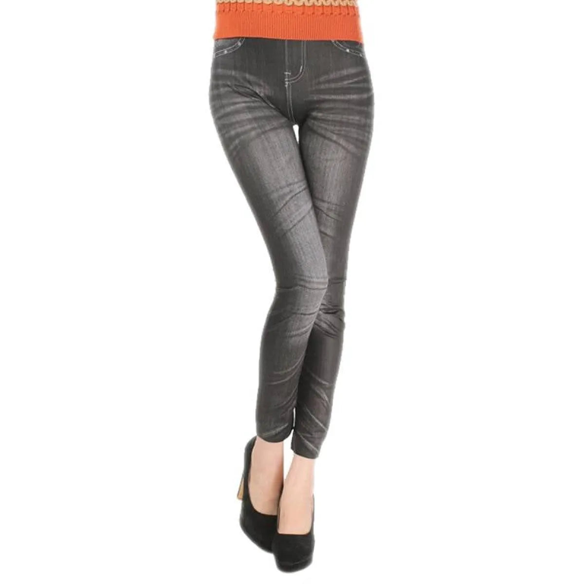 Women’s Skinny Mid Waist Jeans - Bottoms - 5