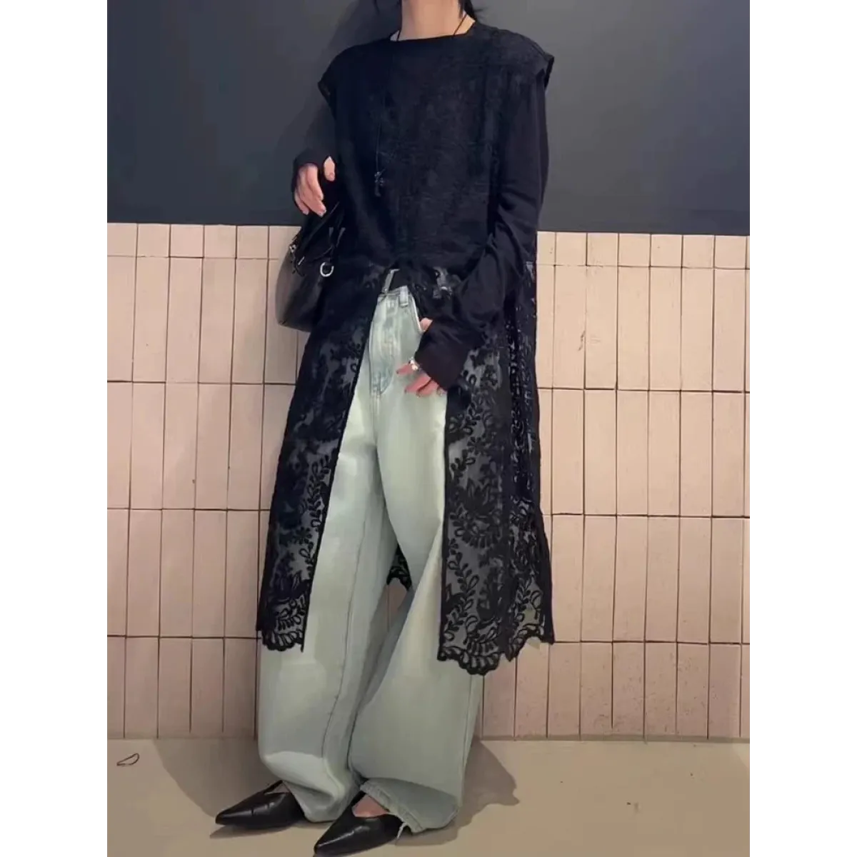 Fairycore Embroidered Lace Split Midi Dress - All Dresses - Midi Dress - 6