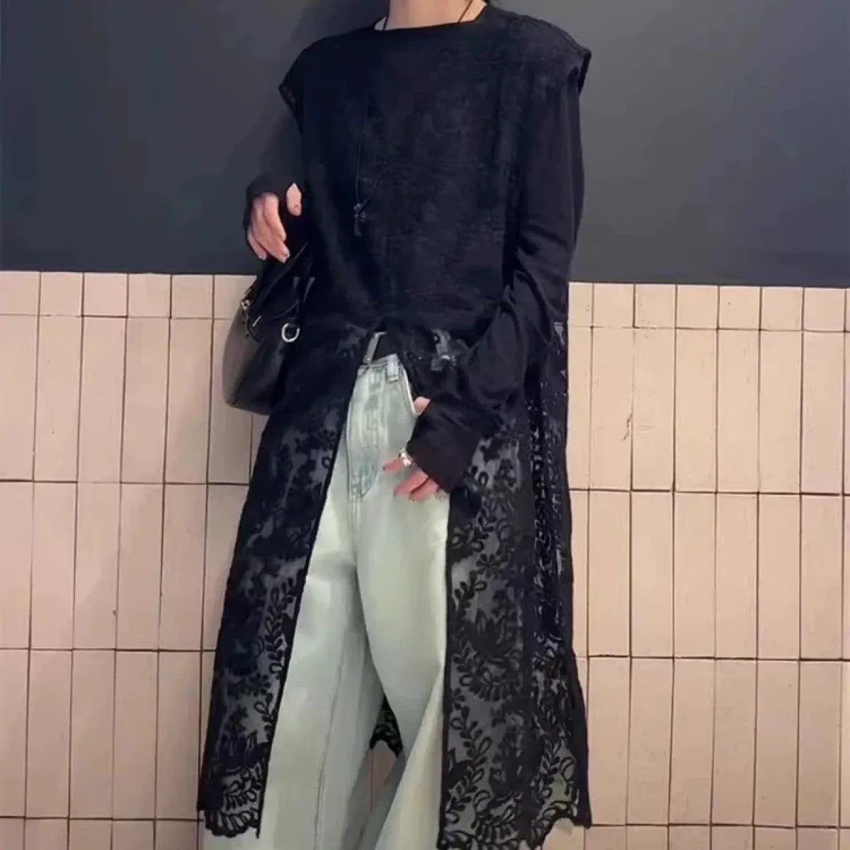 Fairycore Embroidered Lace Split Midi Dress - All Dresses - Midi Dress - 7