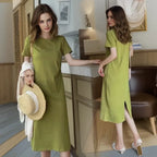 Harajuku Knit Fold Midi Dress - All Dresses - Midi Dress - 1