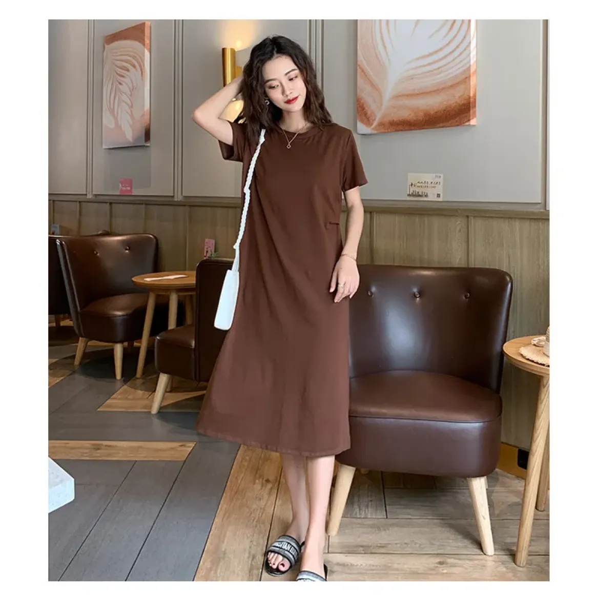 Harajuku Knit Fold Midi Dress - All Dresses - Midi Dress - 5