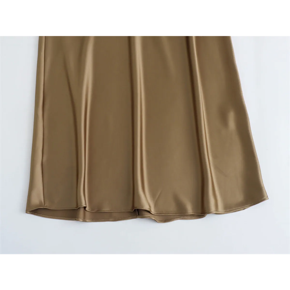 Elegant Satin Keyhole Back Midi Dress - All Dresses - 3