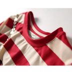 Striped Short Sleeve Midi Dress - Harajuku Summer Fit - All Dresses - Midi Dress - 3