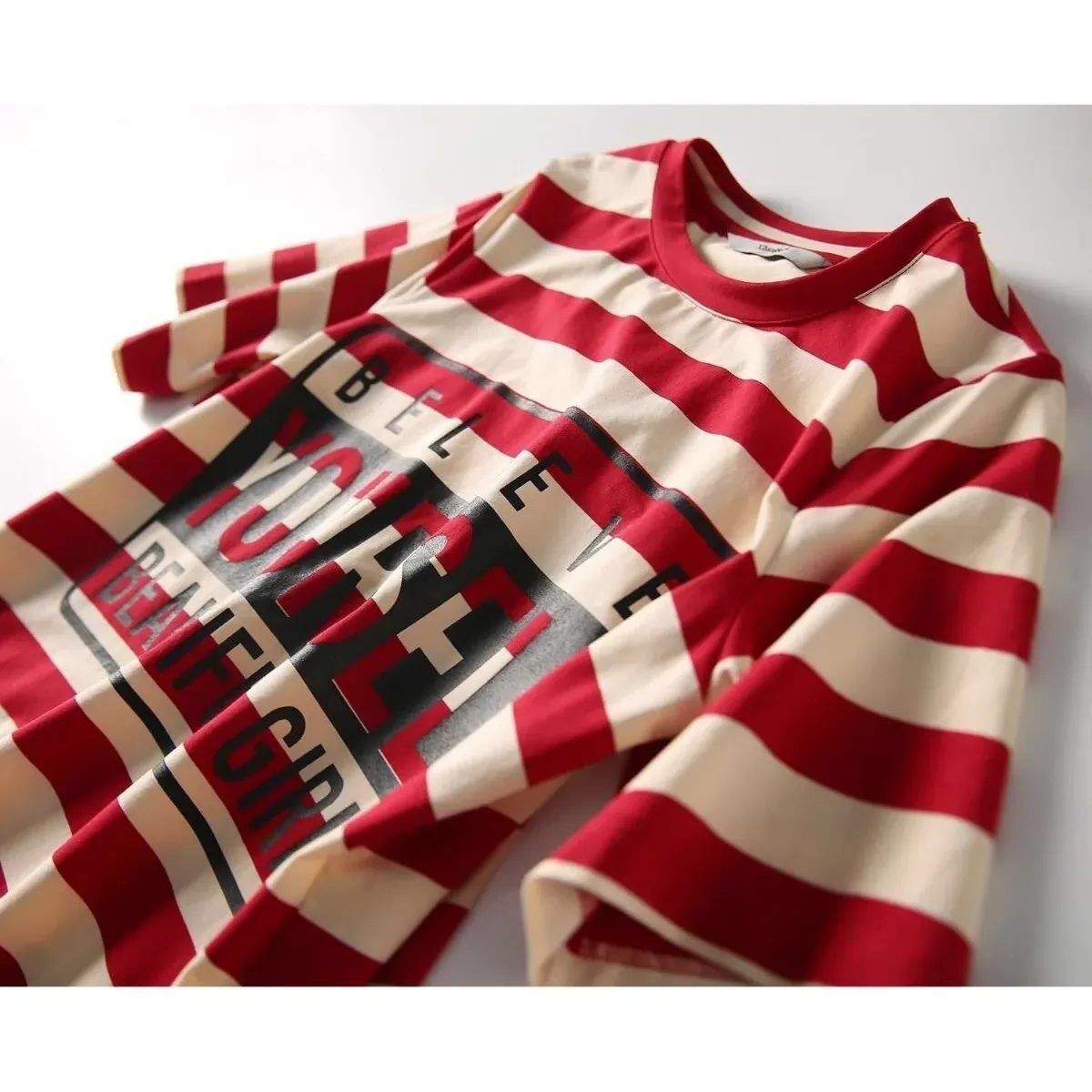 Striped Short Sleeve Midi Dress - Harajuku Summer Fit - All Dresses - Midi Dress - 4