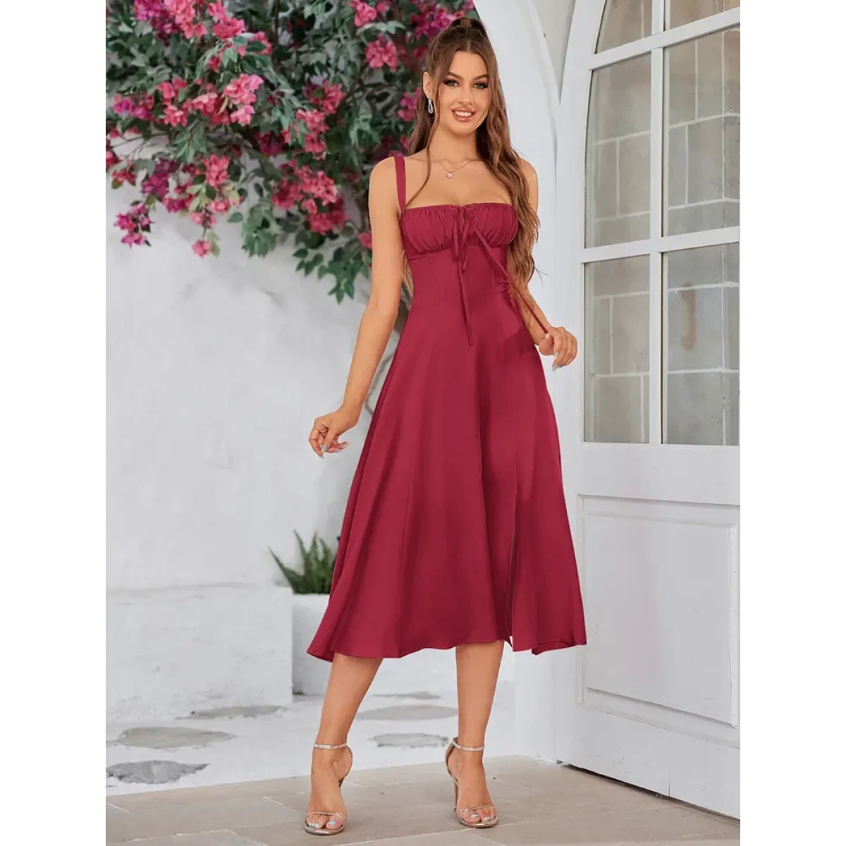 Sweetheart Bandage Midi Dress with Padded Bust - All Dresses - Midi Dress - 4