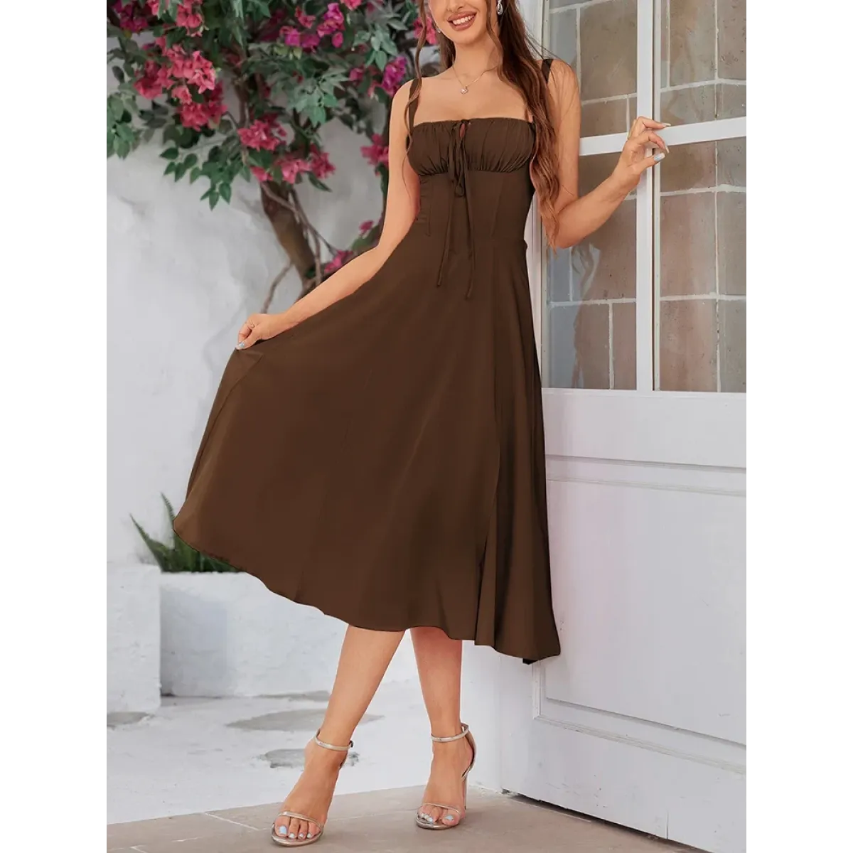 Sweetheart Bandage Midi Dress with Padded Bust - All Dresses - Midi Dress - 9