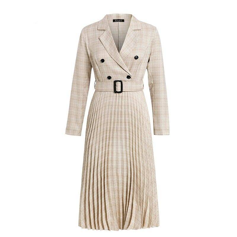 Midi Length Blazer Dress - White / S - All Dresses - Dresses - 16 - 2024