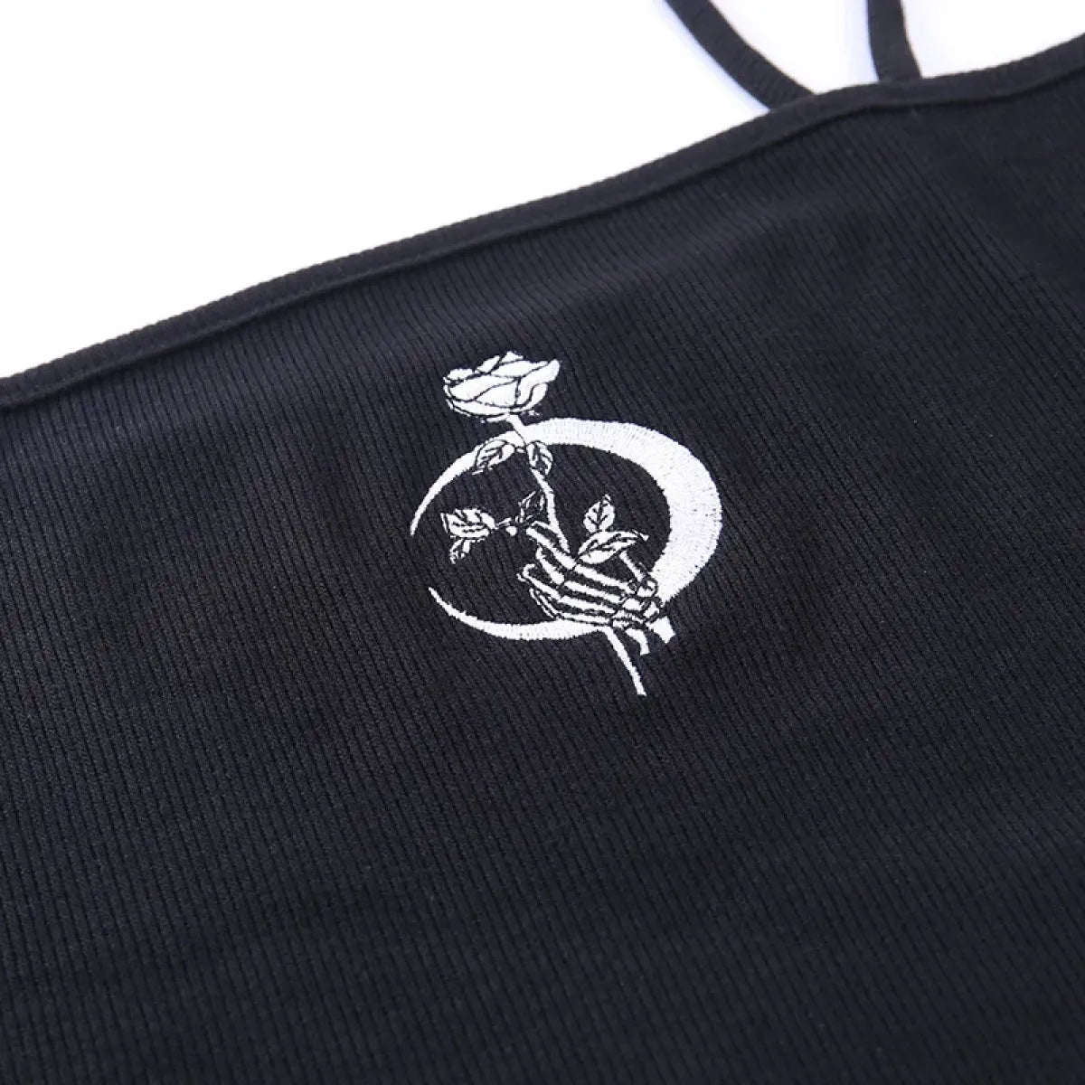 Midnight Moon Gothic Wrap Crop Top - T-Shirts - Sleeveless - Other - Crop Tops - 6