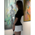 Harajuku Patchwork Turtleneck Mini Dress - All Dresses - Dresses - 3